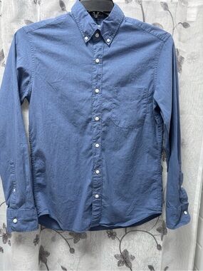 J. Crew Indigo Button-Down Oxford Shirt Secret Wash Small